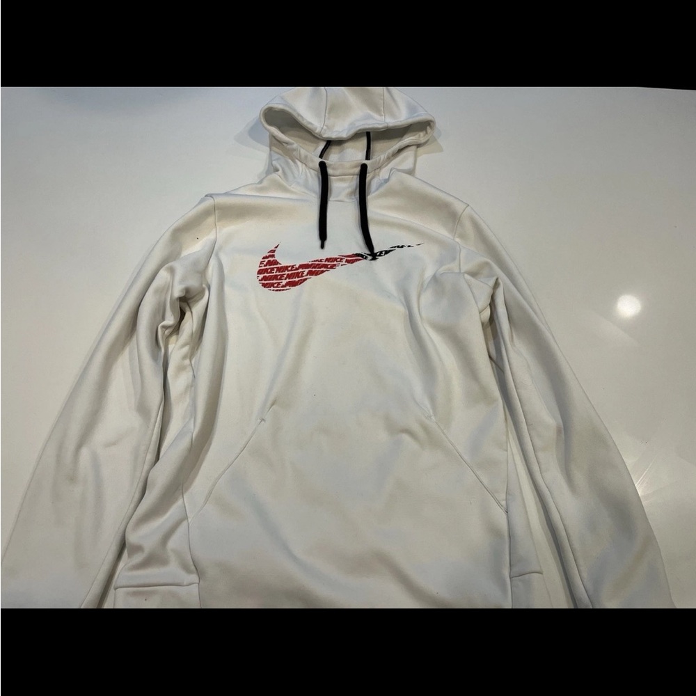 Nike White Fleece Hoodie